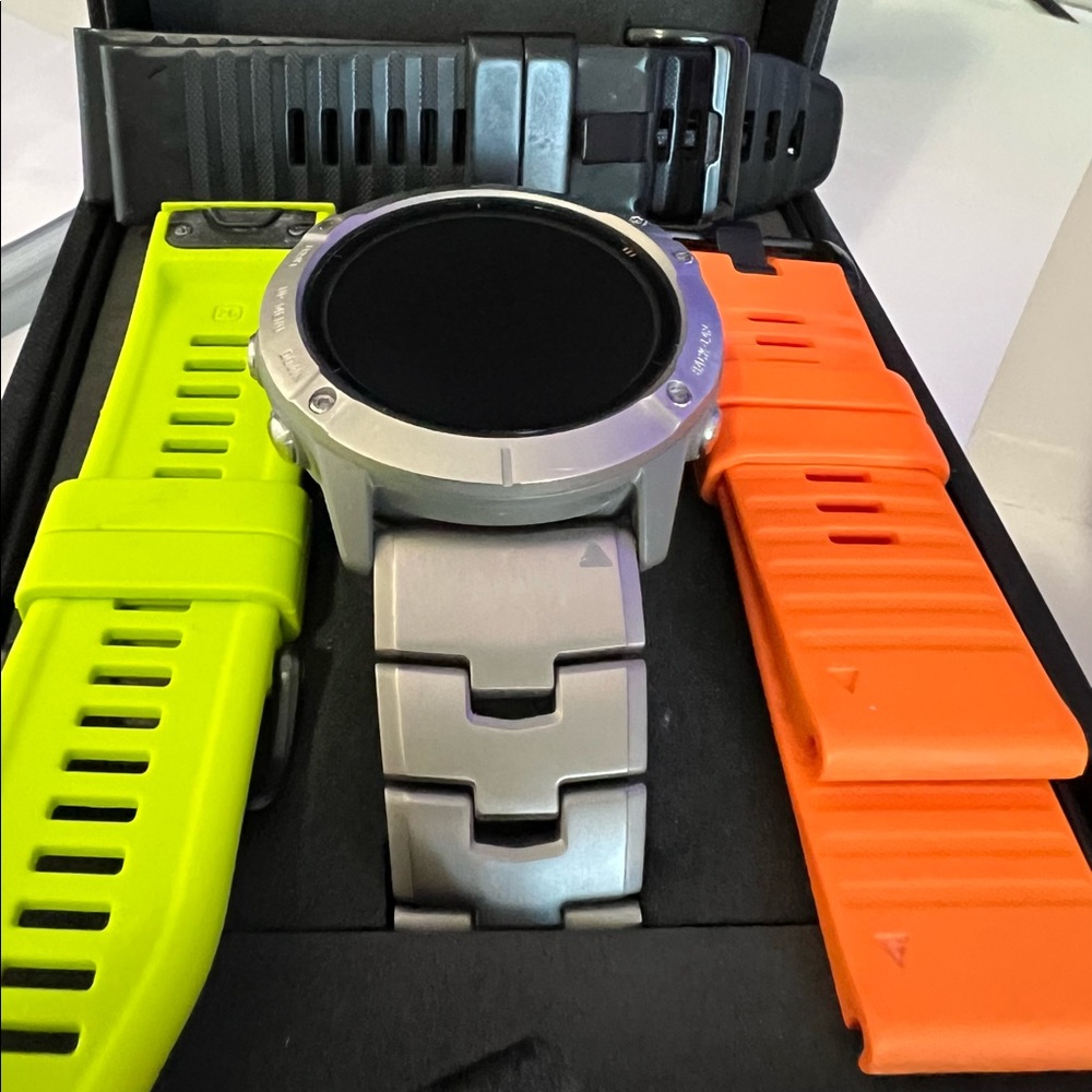 Garmin Fenix 6X Sapphire Solar - Titanium